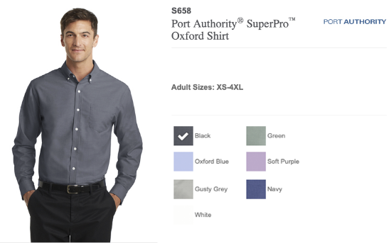 Picture of Syracuse Airport Embroidered Port Authority SuperPro Oxford Shirt