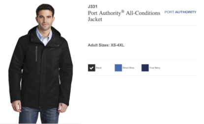 Picture of Syracuse Airport Embroidered Port Authority All-Conditions Jacket