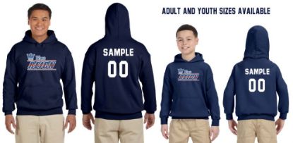 Picture of Blue Reign Customizable Navy Printed Hoodie Adult & Youth Sizes