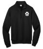 Adult Pawprint Embroidered 1/4 Zip Sweatshirt